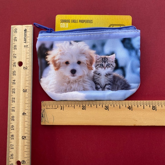 Goanna Art hand made coin pouch top zip
Photo of puppy and kitty - Picture 2 of 5